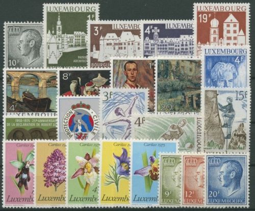 Luxemburg 1975 kompletter Jahrgang (899/21) postfrisch (G10567)