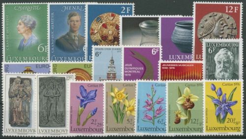 Luxemburg 1976 kompletter Jahrgang (922/40) postfrisch (G10569)