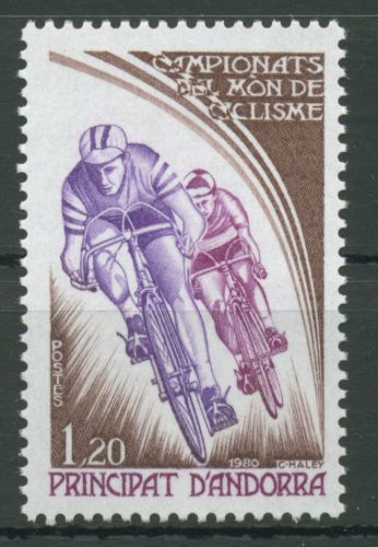 Andorra (frz.) 1980 Radsport Radweltmeisterschaft 309 postfrisch