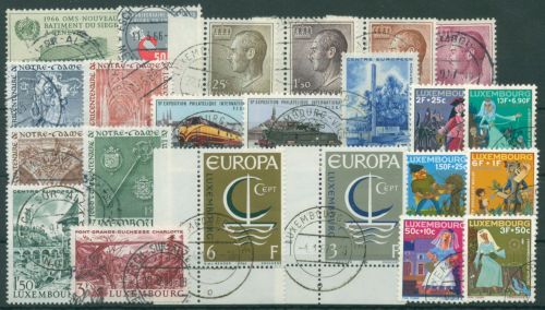 Luxemburg 1966 kompletter Jahrgang (723/45) gestempelt (G60105)
