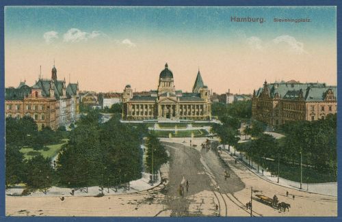 Hamburg Sievekingplatz Landgericht, ungebraucht (AK4315)