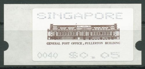 Singapur ATM 1990 Hauptpostamt, Einzelwert ATM 3 postfrisch