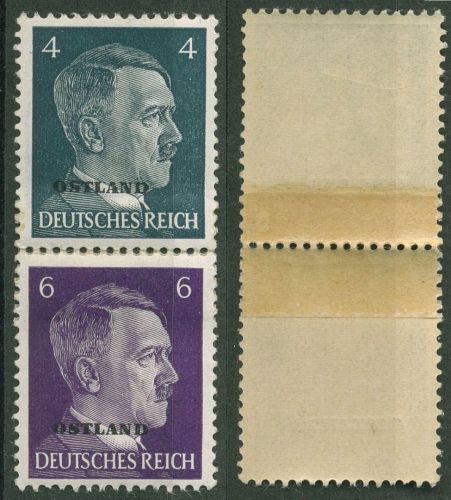 Ostland 1941 ZD aus Automatenrollen, geklebte Papierbahn S 1 postfrisch