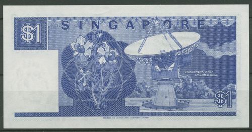 Singapur 1 Dollar (1987), Segelschiff, KM 18 a fast kassenfrisch (K757)