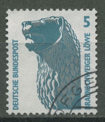 Bund 1990 Sehenswürdigkeiten Löwe Braunschweig 1448 gestempelt