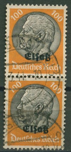 Elsass 1940 Freimarken Hindenburg mit Aufdruck Elsaß 16 Paar gestempelt