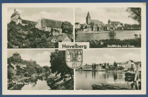 Havelberg Stadtkirche und Dom Partie an der Havel, ungebraucht (AK4927)