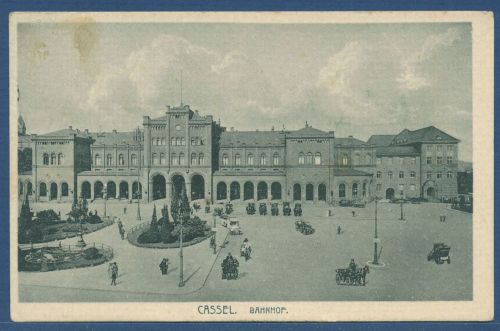 Kassel Bahnhof, gelaufen 1925 (AK5007)