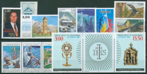 Andorra (frz.) 1997 Jahrgang komplett (505/17) postfrisch (G60113)