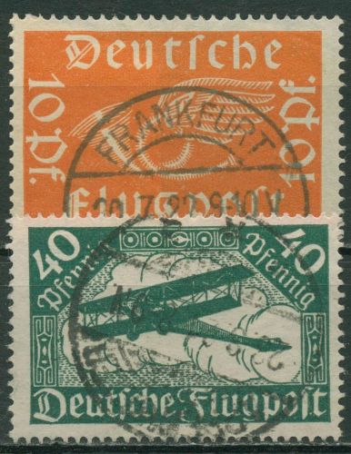 Deutsches Reich 1919 Flugpostmarken 111/12 gestempelt