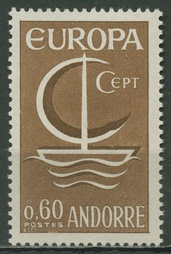 Andorra (frz.) 1966 Europa CEPT Segelboot 198 postfrisch