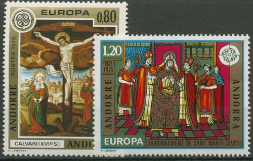 Andorra (frz.) 1975 Europa CEPT Gemälde 264/65 postfrisch
