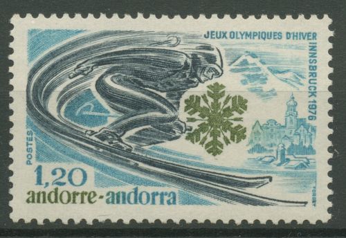 Andorra (frz.) 1976 Olympische Winterspiele Innsbruck 272 postfrisch