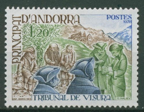 Andorra (frz.) 1978 Tribunal von Visura Testamentseröffnung 293 postfrisch