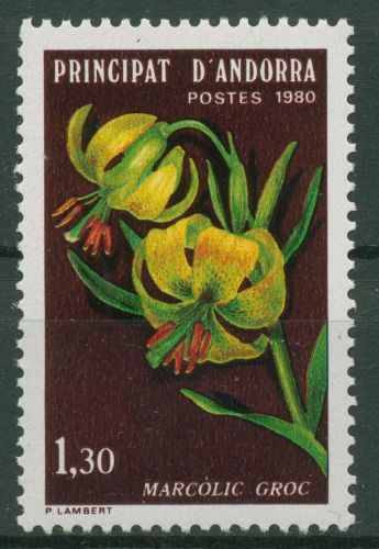 Andorra (frz.) 1980 Naturschutz Planzen Türkenbundlilie 307 postfrisch