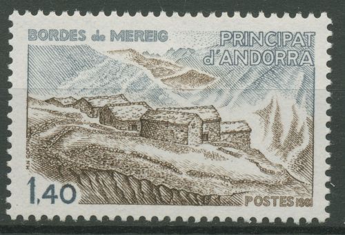 Andorra (frz.) 1981 Architektur Almhütten 312 postfrisch