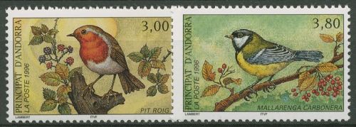 Andorra (frz.) 1996 Naturschutz Vögel 491/92 postfrisch
