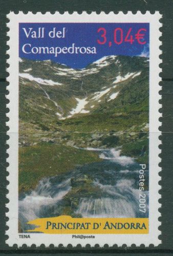 Andorra (frz.) 2007 Naturschutzgebiet Comapedrosa-Tal 666 postfrisch