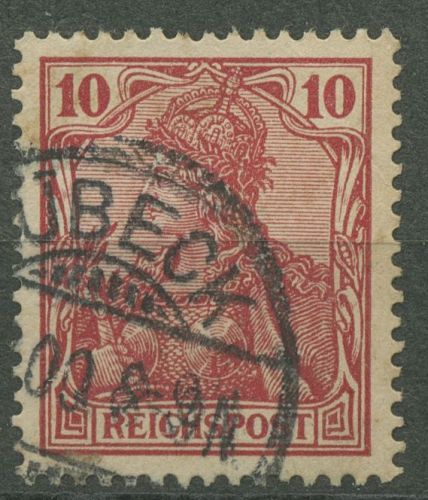 Deutsches Reich 1900 Germania Inschrift: REICHSPOST 56 c gestempelt geprüft