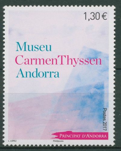Andorra (frz.) 2017 Museum "Carmen Thyssen Andorra" 814 postfrisch