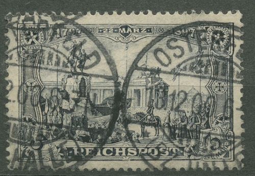 Deutsches Reich 1900 REICHSPOST Kaiser Wilhelm Denkmal 65 II gestempelt geprüft