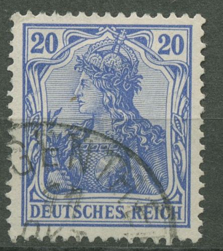 Deutsches Reich 1902 Germania ohne Wasserzeichen 72 a gestempelt geprüft