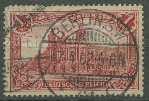Dt. Reich 1902 Reichspostamt ohne WZ, 78 Aa gestempelt geprüft, Zahnfehler