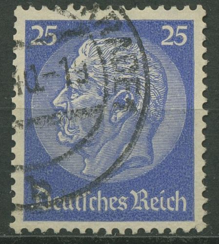 Deutsches Reich 1933 Paul von Hindenburg mit WZ 4, 522 b gestempelt geprüft