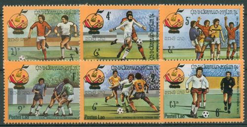 Laos 1982 Fussball-WM Spanien 547/52 postfrisch