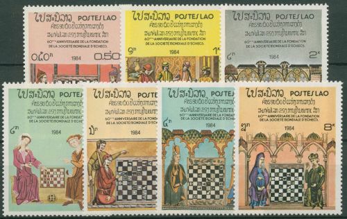 Laos 1984 Schach Schachspieler 727/33 postfrisch