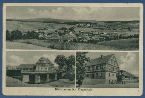 Röllshausen Kr. Ziegenhain Gaststätte a. d. Schwalm, beschrieben (AK5075)