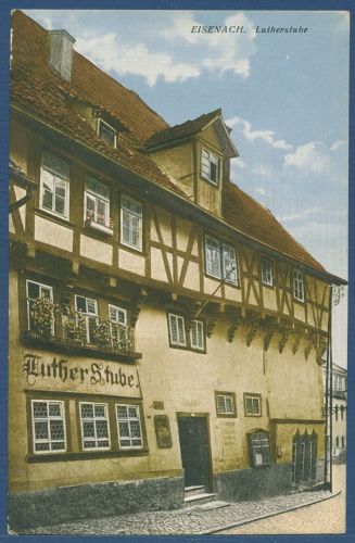 Eisenach Lutherstube, gelaufen 1924 Marke fehlt (AK5068)