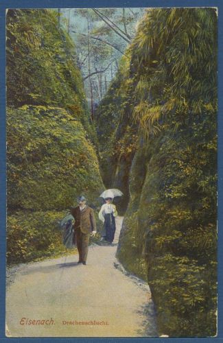 Eisenach Drachenschlucht, gelaufen 1915 als Feldpost (AK5065)