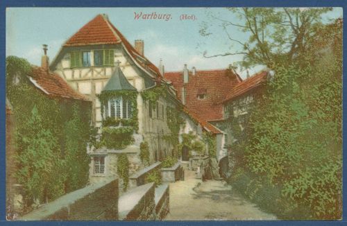 Hof der Wartburg Eisenach, ungebraucht (AK5058)