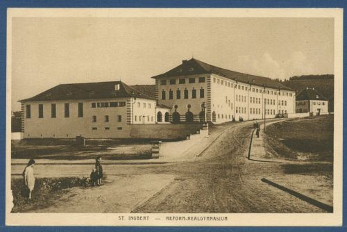 St Ingbert Reform-Realgymnasium, gelaufen ca. 1926 (AK5104)