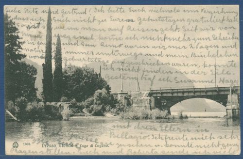 Presso Melide am Lago di Lugano, gelaufen 1907 (AK5049)