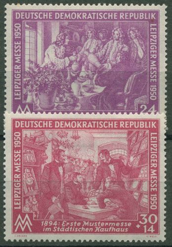 DDR 1950 Leipziger Frühjahrsmesse 248/49 mit Falz