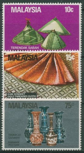 Malaysia 1982 Handwerk Hüte Keramiken 248/50 postfrisch