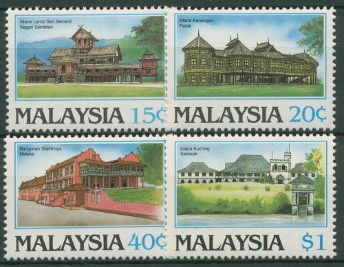 Malaysia 1986 Historische Gebäude 347/50 postfrisch