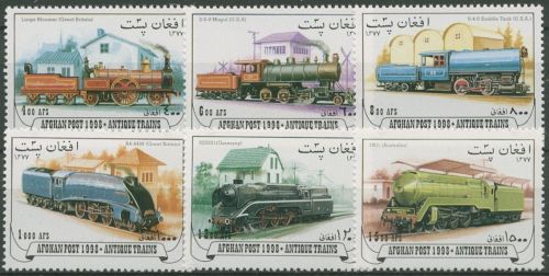 Afghanistan 1998 Dampflokomotiven 1768/73 postfrisch