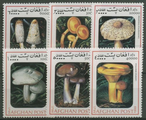 Afghanistan 1999 Pilze 1842/47 postfrisch
