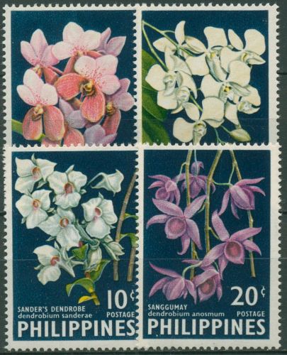 Philippinen 1962 Pflanzen Blumen Orchideen 692/95 A postfrisch