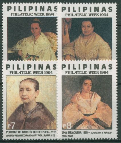Philippinen 1994 Woche der Philatelie Gemälde Porträts 2461/64 postfrisch