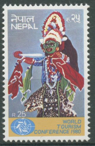 Nepal 1980 Welt-Tourismus-Konferenz Manila Tänzer 404 postfrisch