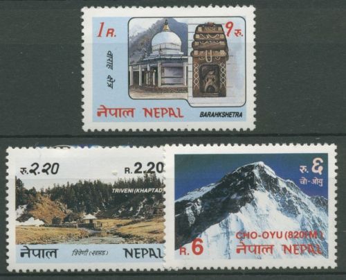 Nepal 1983 Tourismus Tempel Berg 435/37 postfrisch