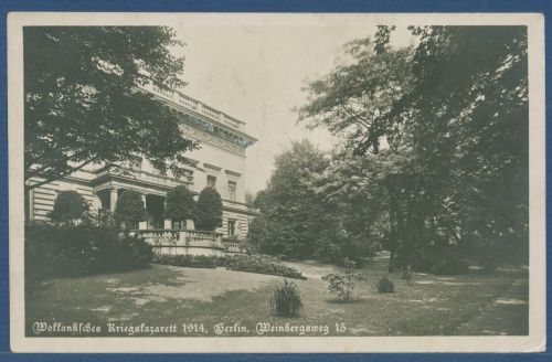 Berlin Wollanksches Kriegslazarett 1914 Weinbergsweg 16, ungebraucht (AK5143)