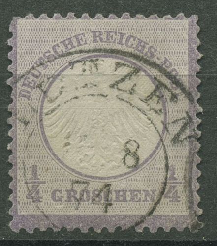 Dt. Reich 1872 Adler kl. Brustschild 1 gestempelt, signiert, kleiner Fehler