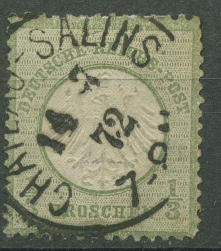 Dt. Reich 1872 kl. Brustschild 2 a Stempel CHATEAU-SALINS LOTHRINGEN, Mängel