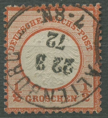 Deutsches Reich 1872 kl. Brustschild 3 mit Stempel K1 ALTENBURG
