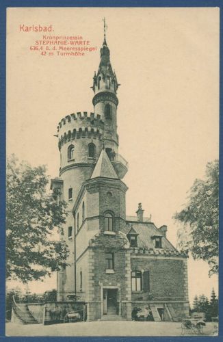 Karlsbad Kronprinzessin Stephanie-Warte, ungebraucht (AK5152)